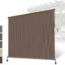 Outdoor Roller Shade 7'W x 8'H, Patio Shades Roll Up Outdoor Blind for Porch