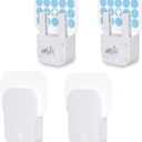 Flying Insect Trap Indoor Plug-in Bug Catcher Zapper Light, Mosquito Gnat Fly Trap Killer Plug in Wall Indoor for Home Office House Kitchen, 4 Pack