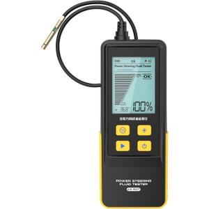 AS507 Power Steering Fluid Tester, Digital Optical Transmittance Tester with 350mm Flexible PTFE Probe & 2.8" Backlit LCD, Displays C/F Temperature for Car Diagnostic Check