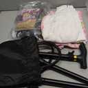 EBYTOP 2023 Old Lady Costume for Kids Granny Dress Halloween Accessories for Girl (Medium(8-10yr), Set2-wh)