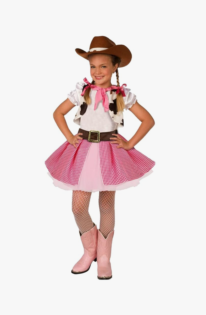Morph Cowgirl Outfits for Girls, Cowgirl Costume for Girls, Halloween Costume Kids S
