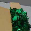 50 FT St Patricks Day Decorations Shamrock Garland Decor Green Shamrock Tinsel Garland Shiny Hanging Shamrock Decor Saint Patricks Day Decor for Tree Mantel Home Indoor Outdoor Irish Party Supplies