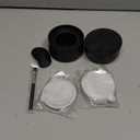 Nessus Reusable Pod Kit for Nespresso Pods Vertuo, Reuse Old Coffee Pods for Nespresso Vertuo: 100 Pcs Aluminum Foil Seal Lid, Holder, Brush, Refillable Vertuo Plus Next Capsule Machine(No Pods Come) (Black)