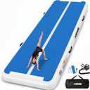 AWSUM 10ft × 6.6ft x 4inches Air Gymnastics Training Mat Tumbling Mat with Electric Air Pump for Gym/ Water/ Yoga