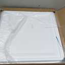 WOWSTAR 12-Pack 24"x24" Drop Ceiling Tiles, Waterproof Glue up Ceiling Panels, White