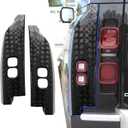 Rear Tail Light Armor Guards Cover Compatible with 2020-2025 Land Rover Defender 90/110/130 High-Density ABS Anti-Scratch Protectors | Rugged Exterior Trim Kit for Off-Road Parking Highway Protection