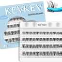 Pack of 2 KevKev Lash Clusters 48 Pcs Cluster Lashes Eyelash Clusters DIY Cluster Eyelash Extensions Individual Lashes Soft and Comfortable (Sunrise, D-10-16mix)