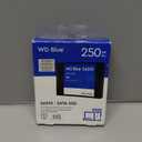 Western Digital 250GB WD Blue SA510 SATA Internal Solid State Drive SSD  SATA III 6 Gb/s, 2.5"/7mm, Up to 555 MB/s  WDS250G3B0A