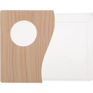 Niteangel Animal Sand-Bath Box: - Acrylic Critter's Sand Bath Shower Room & Digging Sand Container for Hamsters Mice Lemming Gerbils or Other Small Pets (Rectangle, Burlywood)