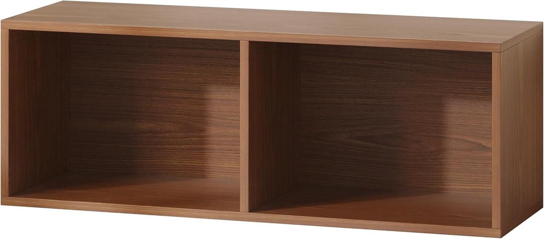 IOTXY DIY Modular Cubby Bookcase - Stackable 2-Cube Open Bookshelf, Walnut
Enjoy DIY Fun, Free Combination, CubeXY Customizable Expandable Shelving Units, Miscellaneous Items Storage Organizer Cabinet