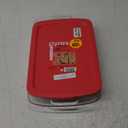 Pyrex Easy Grab 3-Quart Oblong Baking Dish, Red Lid, 9" x 13"
