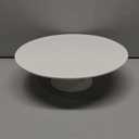 Kanwone 12-Inch Porcelain Round Cake Stand, Cake Plate, Dessert Stand, Cake Stand for Party, Home Decorating Stand, White