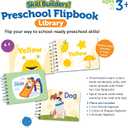 Learning Resources Skill Builders! Toddler Flipbook Library - 3 Pieces, Ages 2+, Educational Toys, Toddler Alphabet Activity Books, Homeschool Supplies