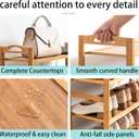 4-Tier Shoe Rack Bamboo Shoe Organizer Free Standing Shoe Storage for Entryway, Closet, Hallway, Bathroom and Living Room, Natural
