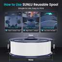 SUNLU PLA Plus Filament 1.75mm Black 1KG, Neatly Wound 3D Printer Filament 1.75mm, PLA+ 1000g, Dimensional Accuracy +/- 0.02 mm, Fit Most FDM 3D Printers, 1kg Spool (2.2lbs), Black