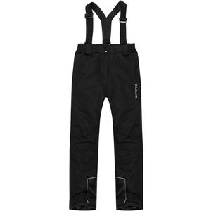 PHIBEE Girls' Waterproof Windproof Breathable Polyester Snow Ski Pants (7, Black)
