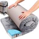 Memory Foam Sleeping Pad Camping Mattress,3 Inch Thick Portable Floor Mat for Adult Waterproof Sleeping Mat Roll Up Floor Mattress Foldable Backpacking Travel Bed for Hiking,Guest Bed (Twin XL: 79383")