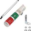 Othmro Industrial Signal Light Column LED Alarm Round Tower Light Indicator Continuous Light Warning Light Red Green DB 90db 24V 3W 1PCS