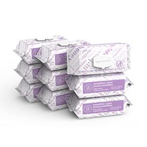 Amazon Elements Baby Wipes, Sensitive, 810 Count, Flip-Top Packs, Pack of 9