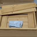 ASelected Bamboo Shower Stool Small 13 Inch Wood Shower Bench Waterproof Wooden Foot Stool with Storage Shelf for Small Spaces Bathroom Bedside Inside Shower Entryway Shoe Spa Bench
