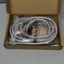 Shower Hose Extra Long 118 Inches Brushed Chrome Handheld Shower Head Hose with Brass Insert and Nut - Lightweight and Flexible