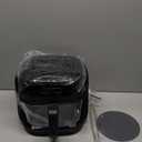 BOSWELL Glass Air Fryer, 7.5QT with Transparent Fry Bowl, Circulating Heating, Temperature Control, Air Fryer Roast, Dishwasher Safe (Black)