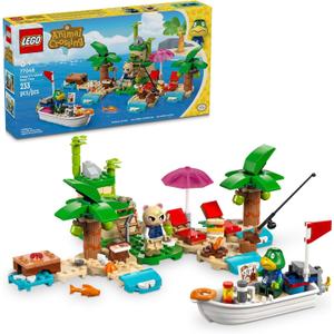 LEGO Animal Crossing Kappns Island Boat Tour, Buildable Video Game Toy for Kids, Includes 2 Minifigures from The Series Marshal and Kapp'n, Animal Crossing Toy for 6 Year Old Boys and Girls, 77048