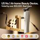 INIA 3-in-1 Red Light Therapy for Face and Neck Beauty Device for Puffiness & Skin Firming Skincare Tool (White)