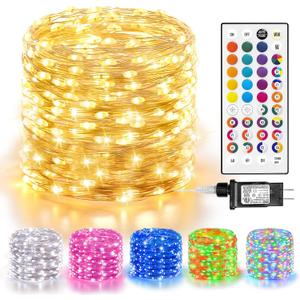 LitHome Led Christmas Fairy Lights Plug in, 200LED 66FT Color Changing Fairy Lights with Remote, 9 Modes Led Christmas Lights Indoor, Valentines Day Fairy String Lights Twinkle for Party Easter Decor (RGB (Red, Green, Blue))
