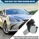No 85720-33150 / Rear Right Side/Power Window Motor for Lexus ES300 2002-2003 for Lexus ES330 2004-2006 / Window Lift Motor/Durable/Metal / 1 Pc/Black