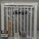 BABELIO 29-55 Inch Extra Wide Baby/Dog Gate, PressGuard P7, Metal Auto Close, Pressure Mounted Pet Door for Doorways, NO Need Tools and Drilling, with Wall Cups, White