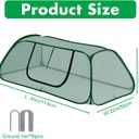 2 Pack Pop-Up Raised Garden Bed Cover with Zipper Door, 30% Sunblock Garden Netting Crop Cage for Raised Beds, Plant Protector for Vegetables Against Birds, Animals & Insects-45" x 22" x 16"