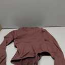 Irisnaya Women's Mock Turtleneck Long Sleeve Bodysuit Thong High Neck Body Suits Tops