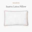Saatva Latex Pillow - Standard Loft (4 - 5) - Hypoallergenic Pillow with Shredded Latex Core - Breathable - Machine Washable Organic Cotton Cover - Queen (28"x18") 1 Pack