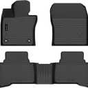 Auxko All Weather Floor Mats Fits for Toyota Prius & Prius Prime 2023 2024 2025 2026 TPE Rubber Liners Accessoires for Prius Odorless All Season Guard Anti-Slip Car Protector Mats Black