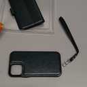 Bocasal Compatible with iPhone 12 & iPhone 12 Pro Wallet Case with Card Holder PU Leather Magnetic Detachable Kickstand Shockproof Wrist Strap Removable Flip Cover 6.1 inch (Green)