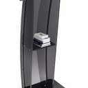 VEVOR Acrylic Podium, 47" Acrylic Podium Stand with Wide Reading Surface & Storage Shelf, Floor-Standing Clear Pulpits Acrylic for Church Office School, Black