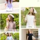 PATPAT Girl's Maxi Dress Boho Short Sleeve Long Dresses Casual Sundress with Pockets 5-14 Years (10-11 Years, White)