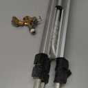 VEVOR Impact Sprinkler on Tripod Base, Heavy Duty Tripod Sprinklers with Brass Head & 3/4" Connector, 360 Degree Large Area Coverage Irrigation Sprinkler, Adjustable Heights, for Yard Gray (50")