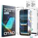 2 x [2+2] AR(Anti-Reflective) Screen Protector for iPhone 17 Pro Max + Camera Lens Protector, [Anti-Glare] 9H+ Tempered Glass with Auto-Align Kit Bubble-Free Installation, Anti-Fingerprint, HD Clear, Case Friendly