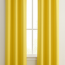 2 Panel Yellow Window Curtains – 36"x27" Each Panel – Short Grommet Top Drapes for Kitchen, Bathroom, Café or Small Windows – Light-Filtering, Easy Care Fabric3
