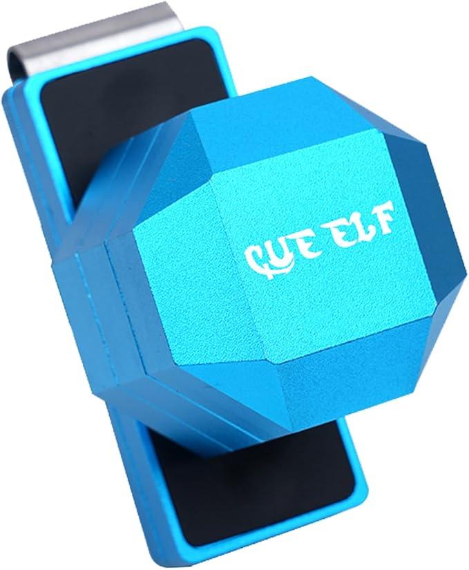 Pool Chalk Holder Billiard Chalk Case Mini Portable Magnetic Billiard Cue Chalk Box Snooker Tool Accessory (Square, Blue)