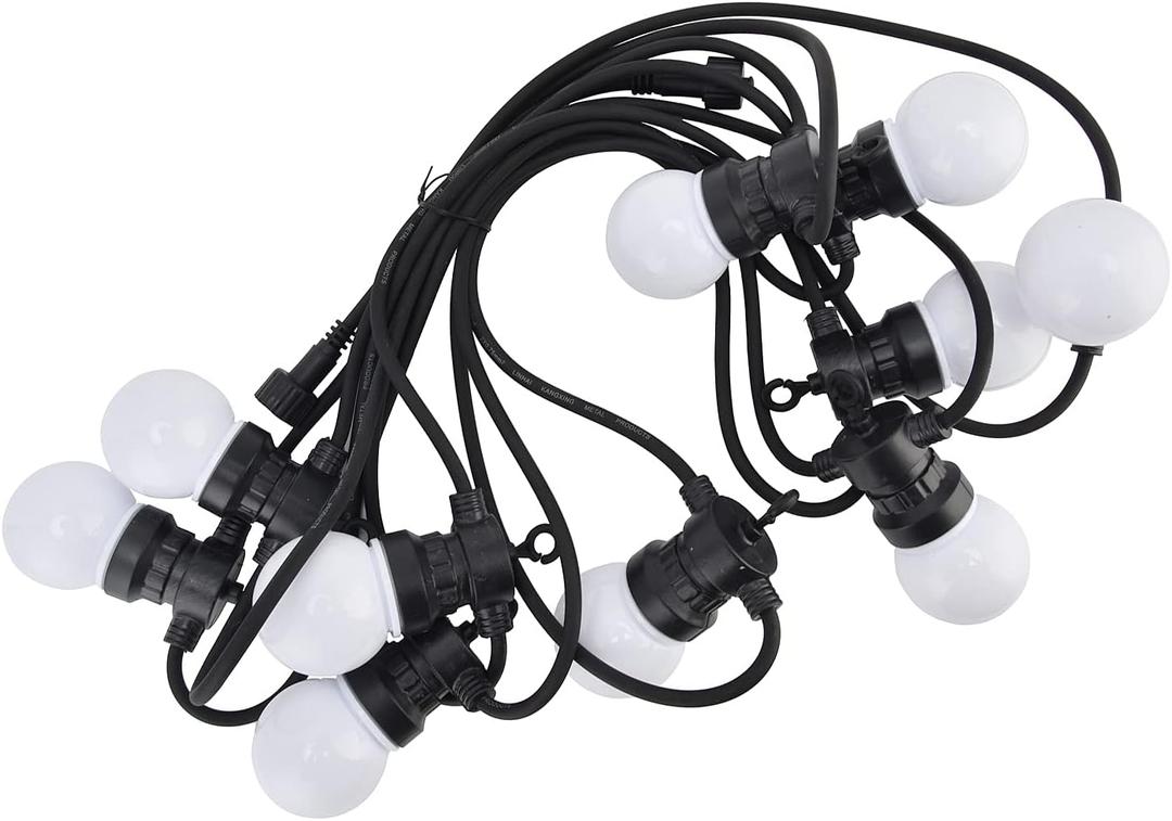 100-240V G50 Warm White Light Bulb String Light LED White Globe Bulb Decorative Lamp for Outdoor Courtyard Garden(US Plug),Bulb