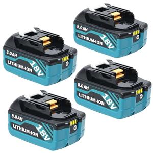 HAPPLYS 3-Pack 8000mAh Replace for Makita 18V Battery Compatible for Makita 18Volt Battery BL1860B BL1850B BL1840B BL1830B BL1815B Cordless Tools