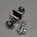 Kwikset Maven Interior Privacy Door Knob with Lock, Square Door Handle for Bathroom and Bedroom, Polished Chrome Keyless Turn Lock Doorknob, with Microban Protection