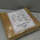 AELS Faux Fur Striped Office Chair Cover, Desk Chair Cover Computer Office Chair Covers - Fits Desk Chair/Armchair, Soft Breathable Fabric - Washable & Removable for Home & Office, Beige