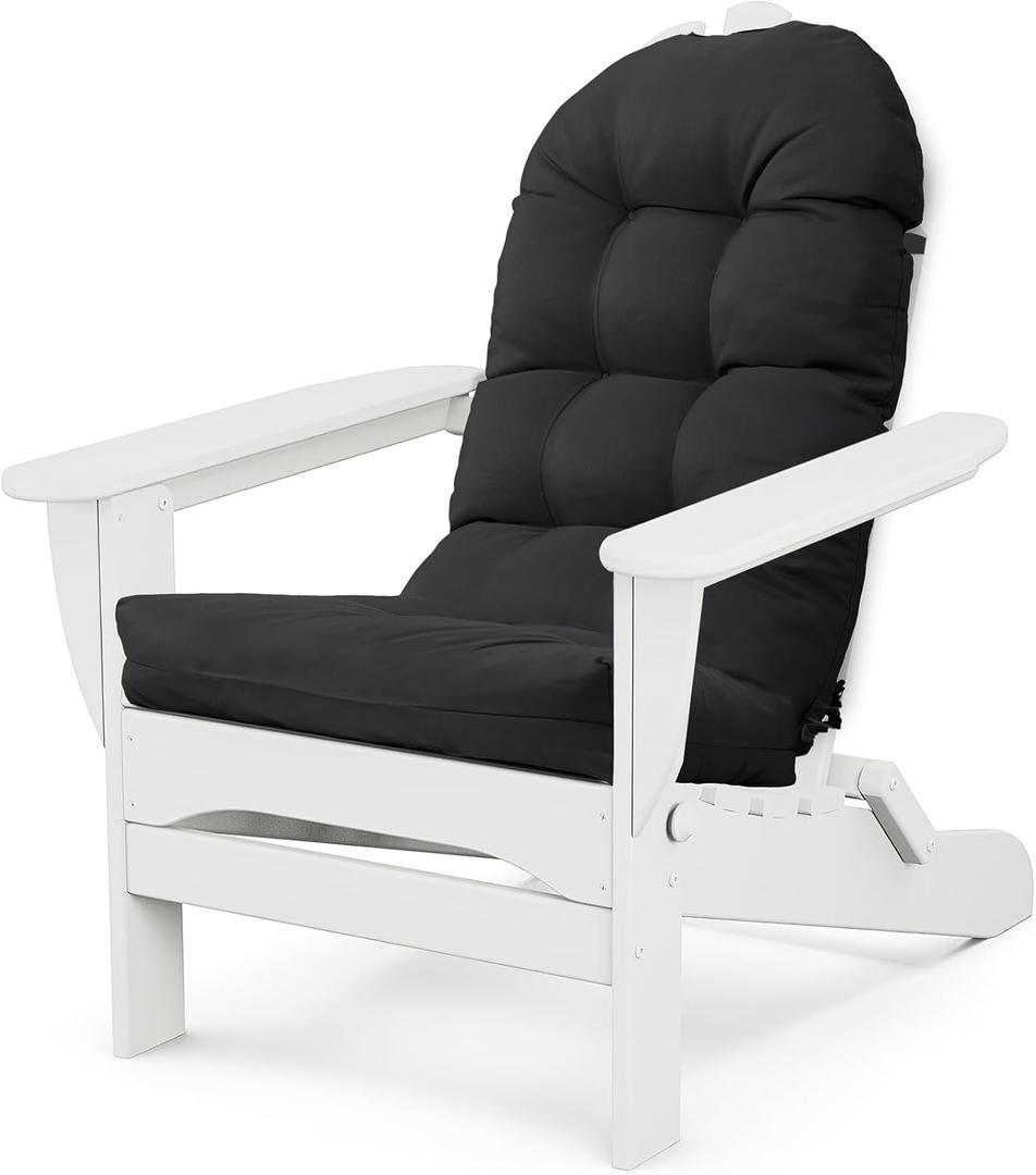 Adirondack Chair Cushion, Thick Indoor/Outdoor Rocking Chair Cushion with High Elasticity PP Cotton, Fade-Resistant, 44'x19'x4