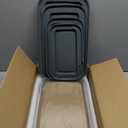 8-Piece Deep Glass Baking Dish Set with Plastic lids,Rectangular Glass Bakeware Set with Lids, Baking Pans for Lasagna, Leftovers, Cooking, Kitchen, Freezer-to-Oven and Dishwasher, Gray