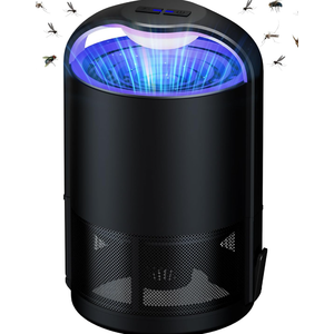 OXAQCE Fly Traps, Fruit Fly Trap Indoor, Gnat Traps, Bug Zapper Indoor, Mosquito Traps with 10 Sticky Glue Boards, Black