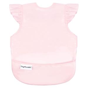 Tiny Twinkle Mess Proof Baby Bib - Waterproof & Lightweight Baby-Led Weaning Apron | 100% Recycled Polyester, Easy Clean & Machine Washable (Rose, Small 6-24 Months)